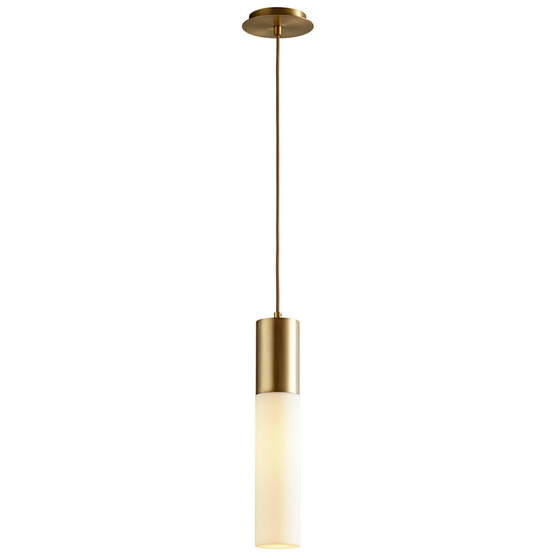 Quorum 3-653-40 LED Pendant, Aged Brass