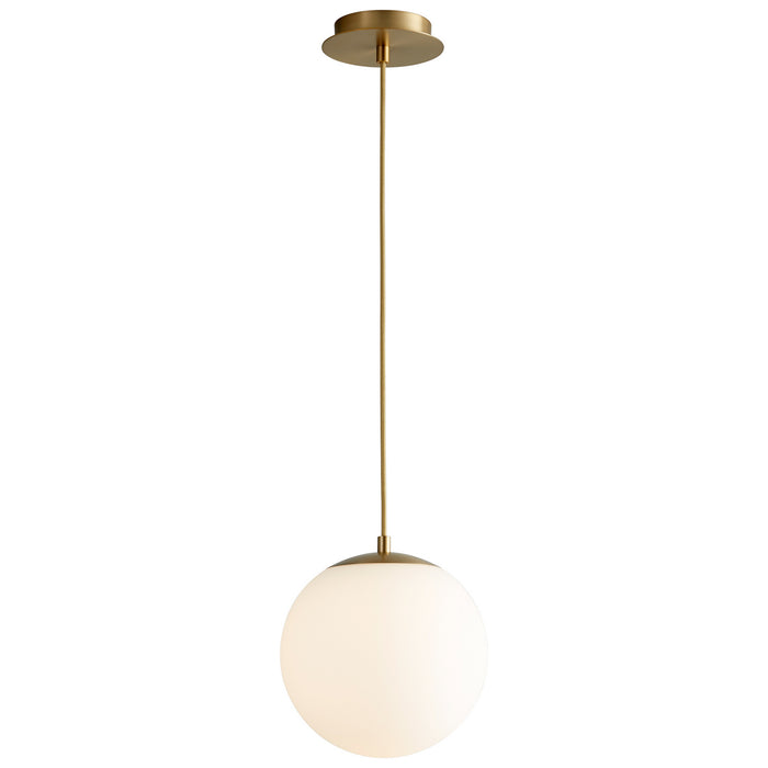 Oxygen 3-672-40 LED Pendant, Aged Brass