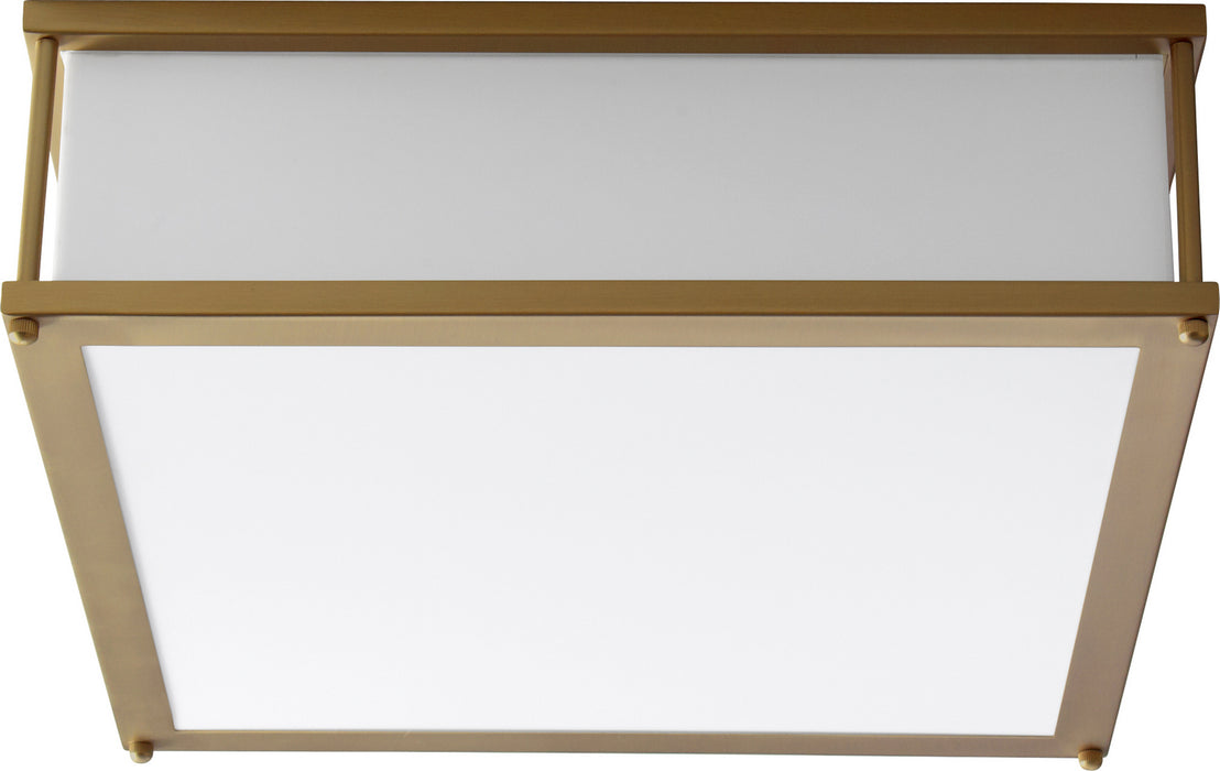 Oxygen 3-683-40 LED Ceiling Mount, Aged Brass