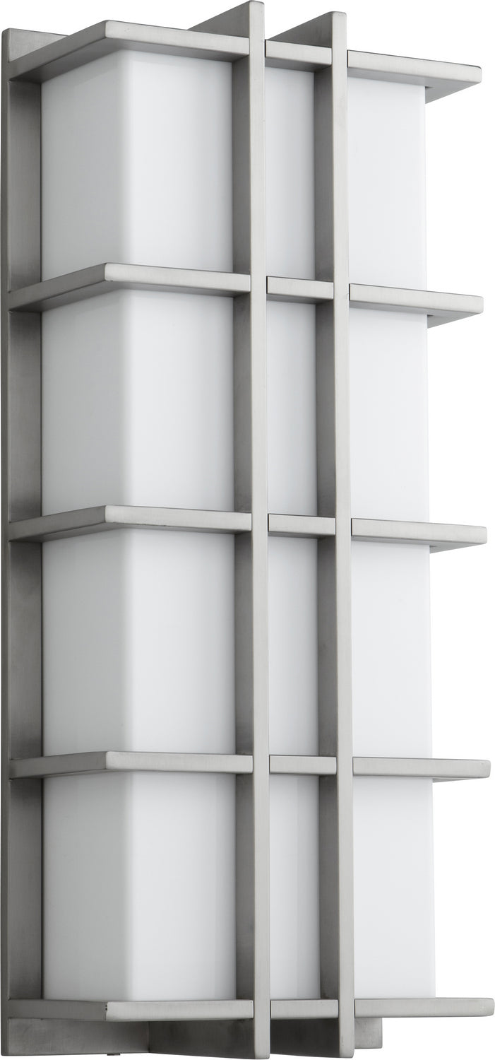 Quorum 3-711-224 LED Outdoor Lantern, Satin Nickel