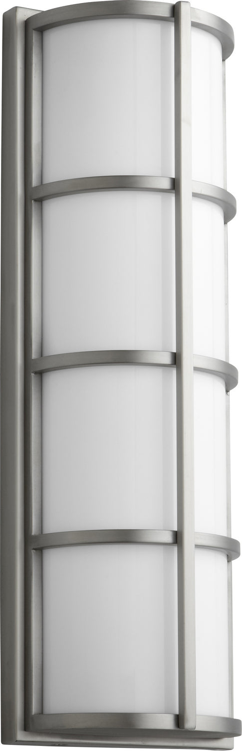 Quorum 3-713-224 LED Outdoor Lantern, Satin Nickel