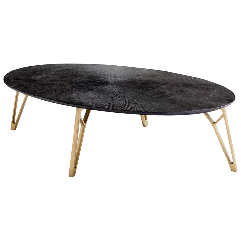 Cyan 09711 Table, Bronze And Brass