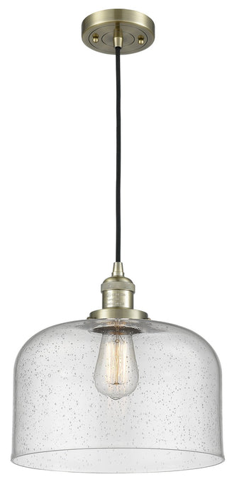 Innovations 201C-AB-G74-L-LED LED Mini Pendant, Antique Brass