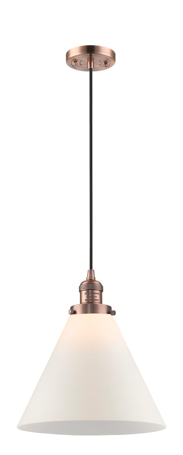 Innovations 201C-AC-G41-L One Light Mini Pendant, Antique Copper