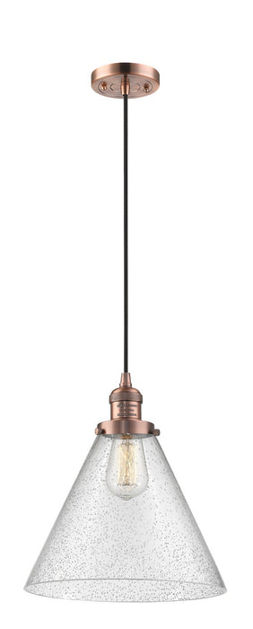 Innovations 201C-AC-G44-L-LED LED Mini Pendant, Antique Copper
