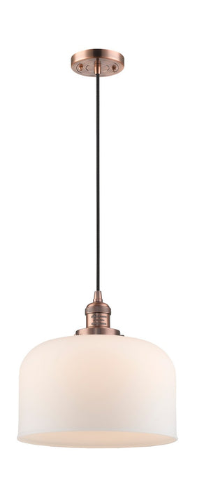 Innovations 201C-AC-G71-L One Light Mini Pendant, Antique Copper