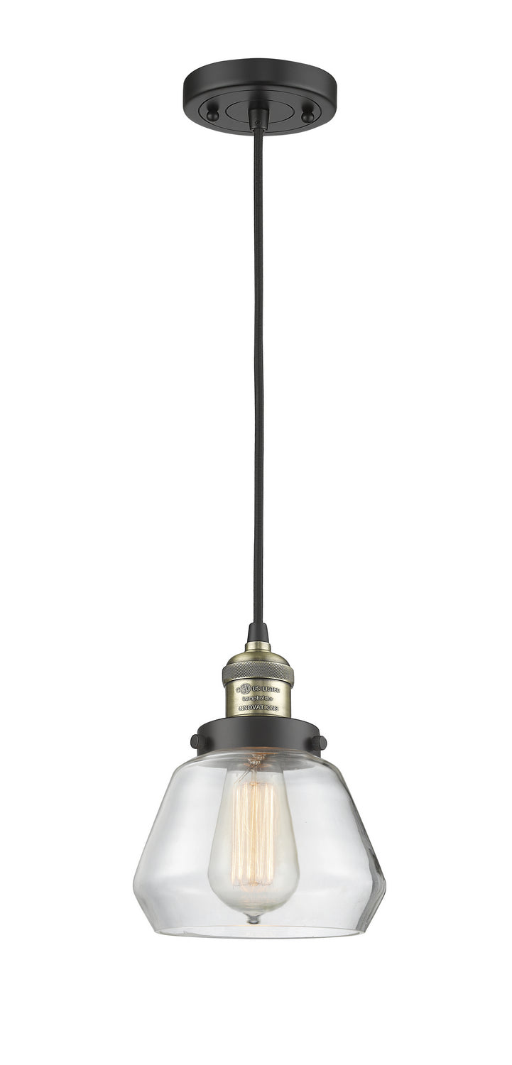 Innovations 201C-BAB-G172 One Light Mini Pendant, Black Antique Brass
