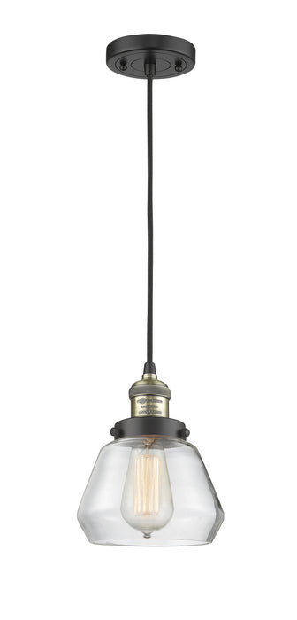 Innovations 201C-BAB-G172 One Light Mini Pendant, Black Antique Brass