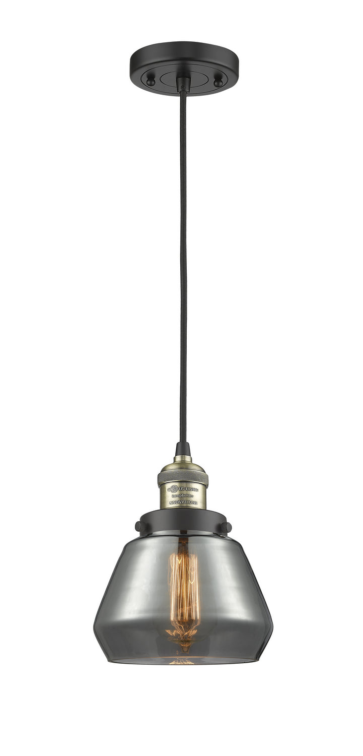 Innovations 201C-BAB-G173 One Light Mini Pendant, Black Antique Brass