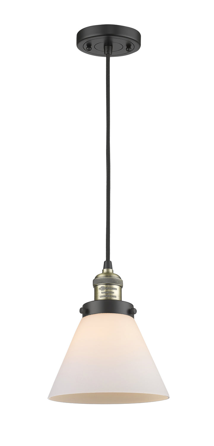 Innovations 201C-BAB-G41 One Light Mini Pendant, Black Antique Brass
