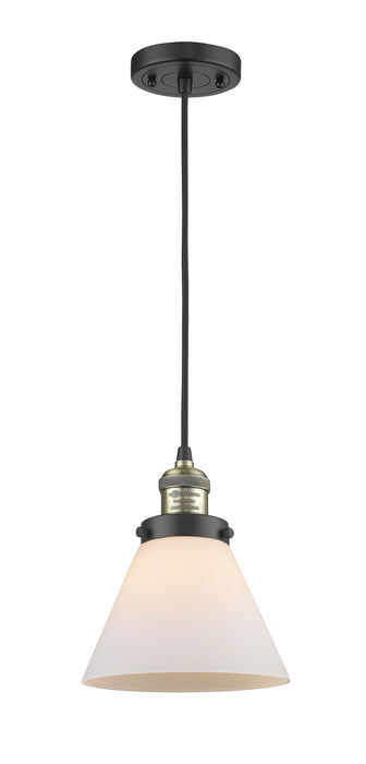 Innovations 201C-BAB-G41 One Light Mini Pendant, Black Antique Brass