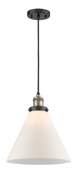 Innovations 201C-BAB-G41-L One Light Mini Pendant, Black Antique Brass