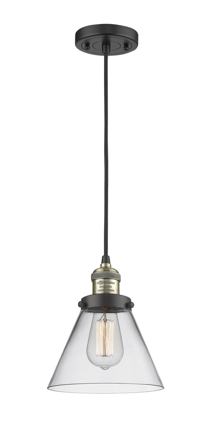 Innovations 201C-BAB-G42 One Light Mini Pendant, Black Antique Brass