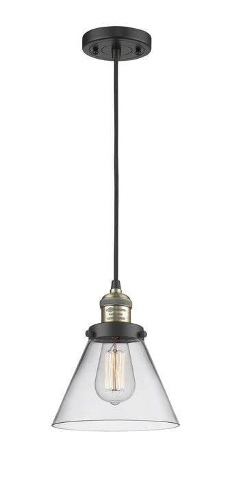 Innovations 201C-BAB-G42 One Light Mini Pendant, Black Antique Brass