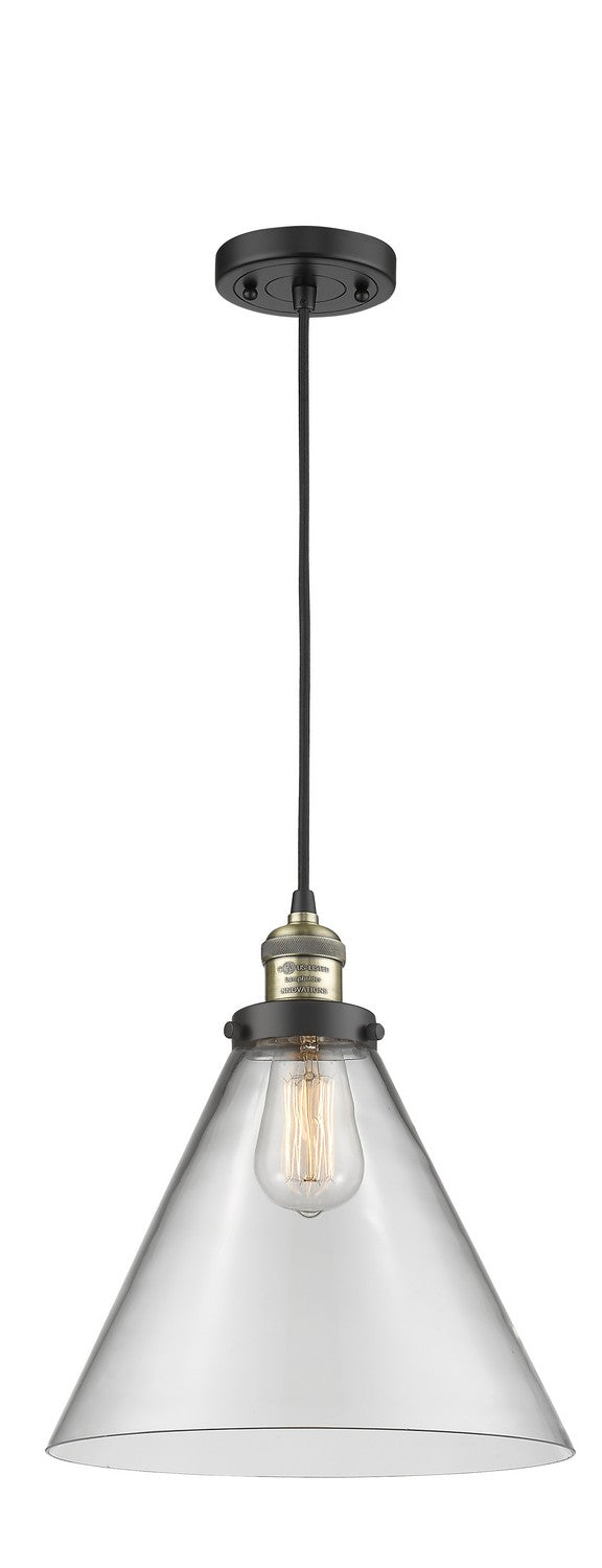 Innovations 201C-BAB-G42-L One Light Mini Pendant, Black Antique Brass