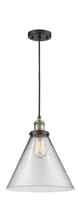 Innovations 201C-BAB-G42-L One Light Mini Pendant, Black Antique Brass