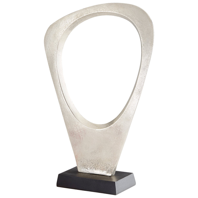 Cyan 09716 Sculpture, Raw Nickel And Bronze