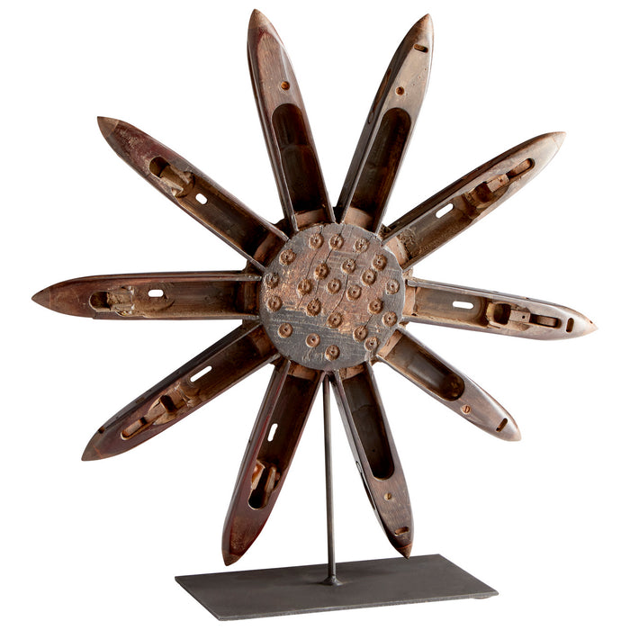 Cyan 09760 Sculpture, Rustic And Matt Black