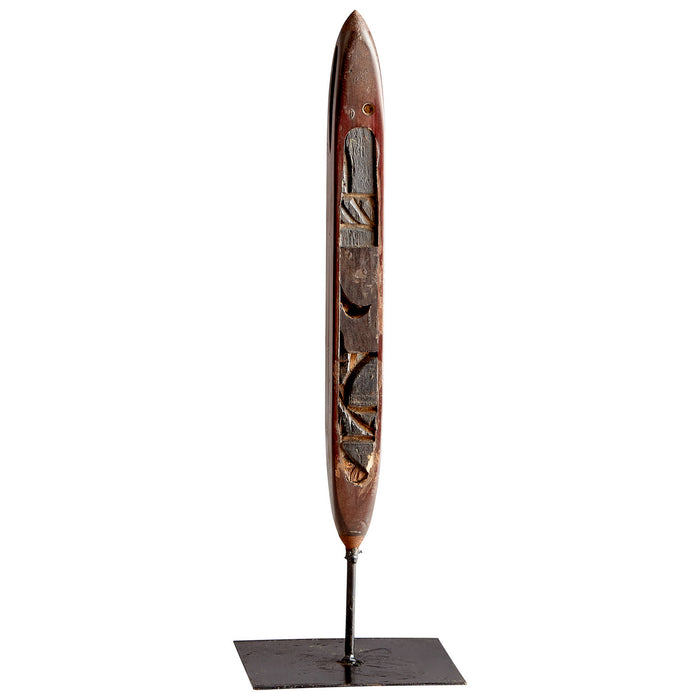 Cyan 09763 Sculpture, Rustic And Matt Black