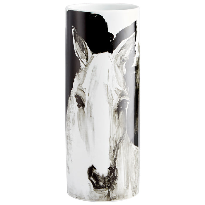 Cyan 09873 Vase, Black And White