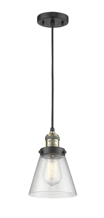 Innovations 201C-BAB-G44 One Light Mini Pendant, Black Antique Brass