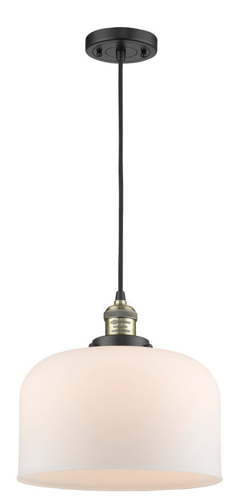 Innovations 201C-BAB-G71-L One Light Mini Pendant, Black Antique Brass