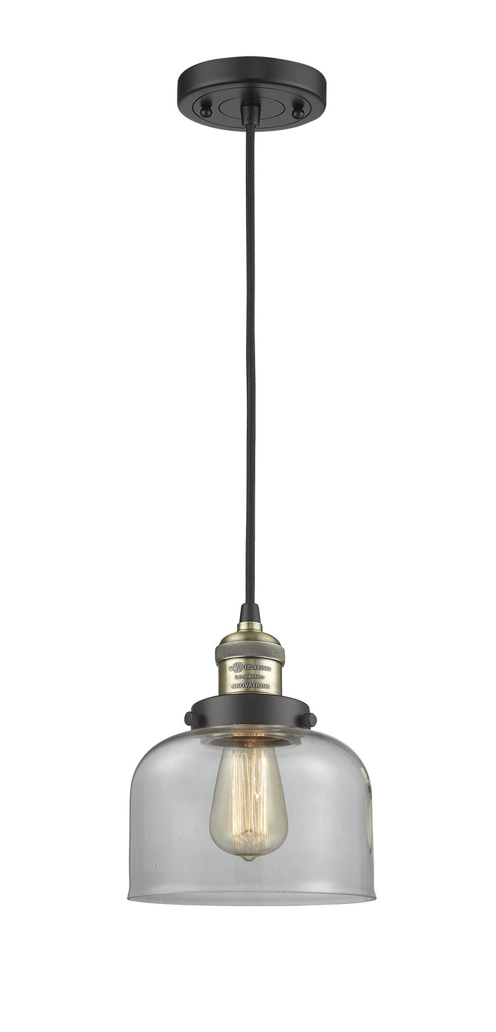 Innovations 201C-BAB-G72 One Light Mini Pendant, Black Antique Brass