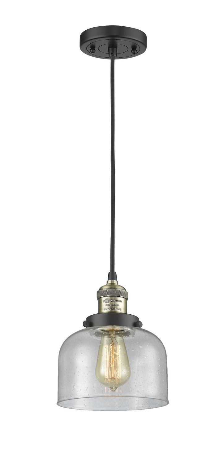 Innovations 201C-BAB-G74-LED LED Mini Pendant, Black Antique Brass