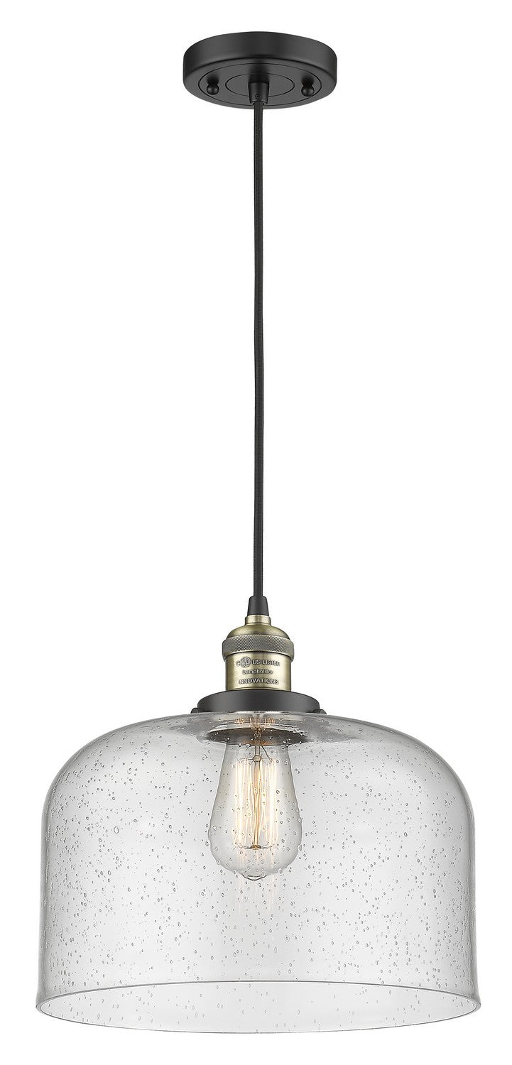 Innovations 201C-BAB-G74-L-LED LED Mini Pendant, Black Antique Brass