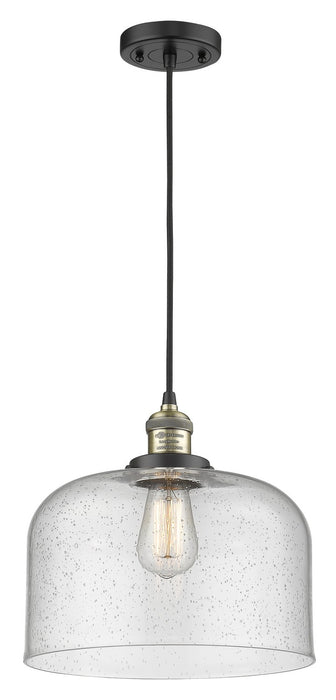 Innovations 201C-BAB-G74-L-LED LED Mini Pendant, Black Antique Brass