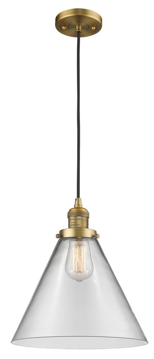 Innovations 201C-BB-G42-L One Light Mini Pendant, Brushed Brass