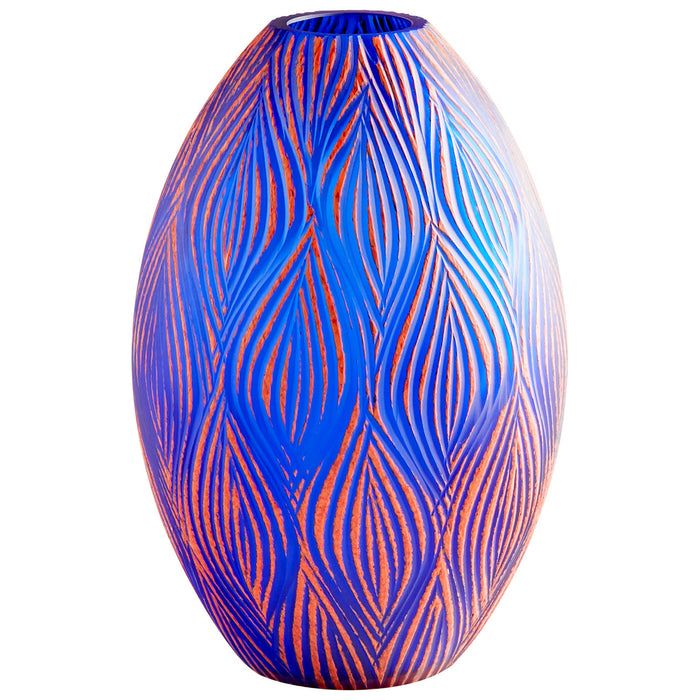 Cyan 10033 Vase, Blue
