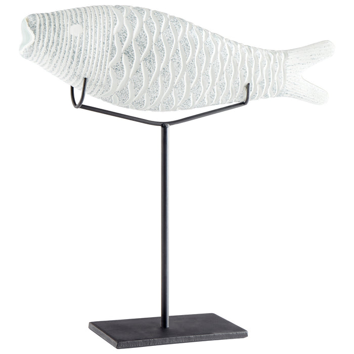 Cyan 10036 Sculpture, Clear And Frosted