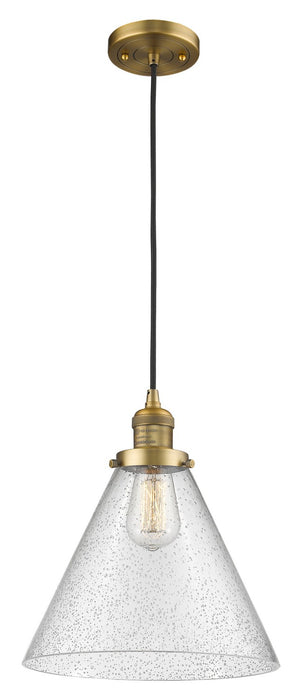 Innovations 201C-BB-G44-L One Light Mini Pendant, Brushed Brass