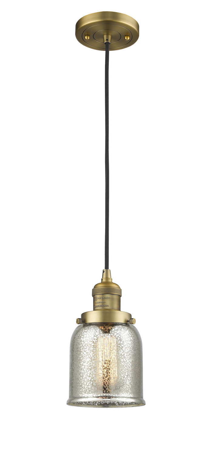 Innovations 201C-BB-G58 One Light Mini Pendant, Brushed Brass