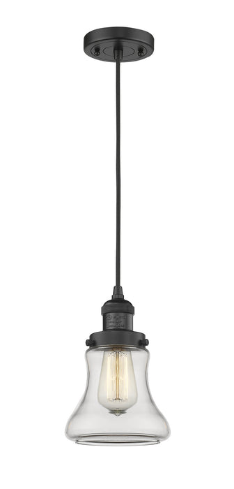 Innovations 201C-BK-G192 One Light Mini Pendant, Matte Black