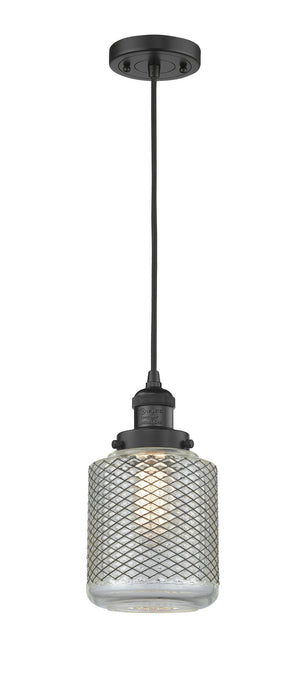 Innovations 201C-BK-G262 One Light Mini Pendant, Matte Black