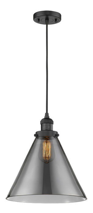 Innovations 201C-BK-G43-L One Light Mini Pendant, Matte Black
