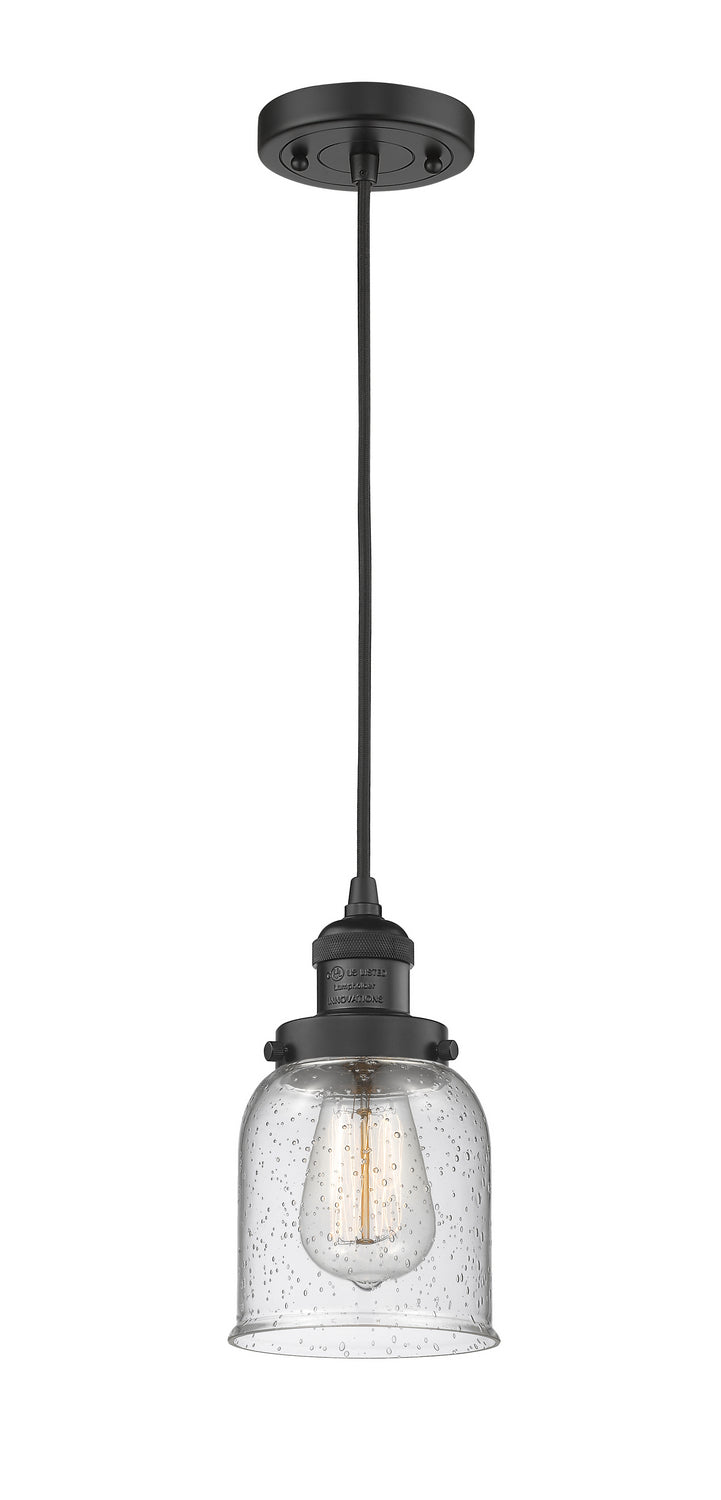 Innovations 201C-BK-G54 One Light Mini Pendant, Matte Black
