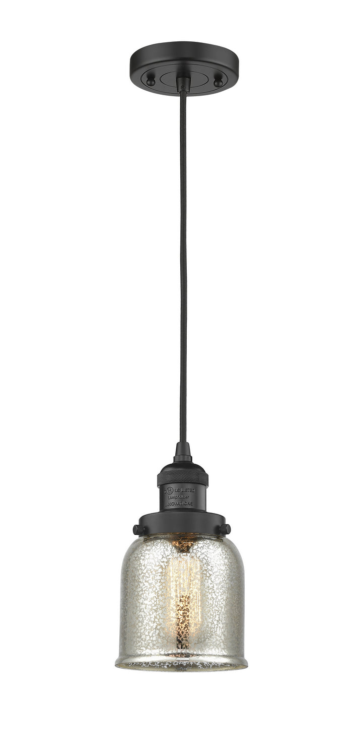 Innovations 201C-BK-G58 One Light Mini Pendant, Matte Black