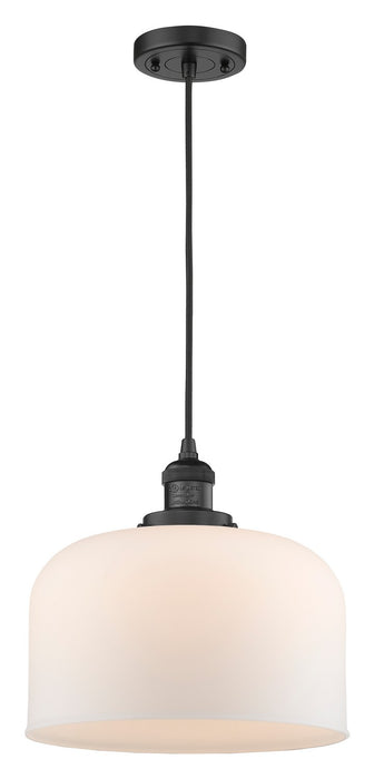 Innovations 201C-BK-G71-L One Light Mini Pendant, Matte Black