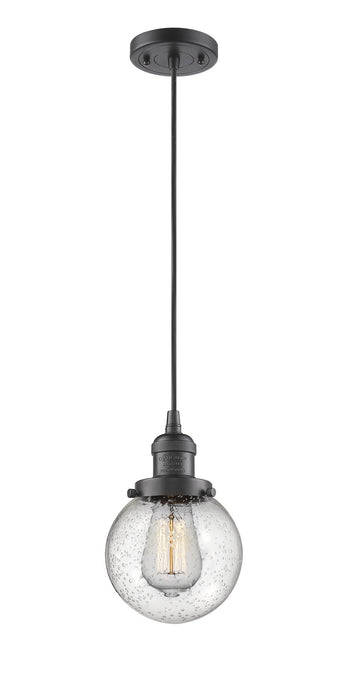 Innovations 201C-OB-G204-6-LED LED Mini Pendant, Oil Rubbed Bronze