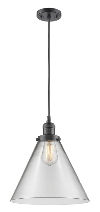 Innovations 201C-OB-G42-L One Light Mini Pendant, Oil Rubbed Bronze