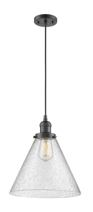 Innovations 201C-OB-G44-L One Light Mini Pendant, Oil Rubbed Bronze