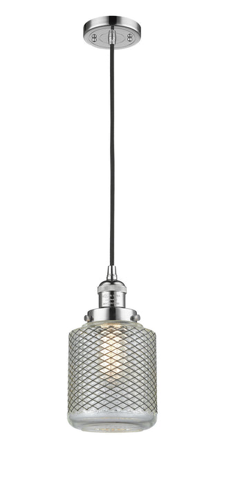 Innovations 201C-PN-G262 One Light Mini Pendant, Polished Nickel