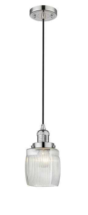 Innovations 201C-PN-G302 One Light Mini Pendant, Polished Nickel