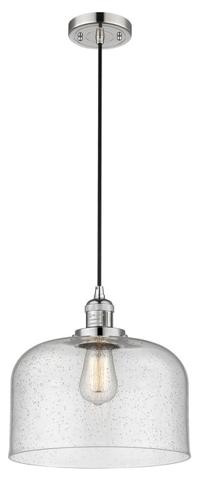 Innovations 201C-PN-G74-L One Light Mini Pendant, Polished Nickel