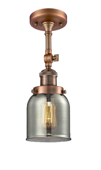 Innovations 201F-AC-G53-LED LED Semi-Flush Mount, Antique Copper