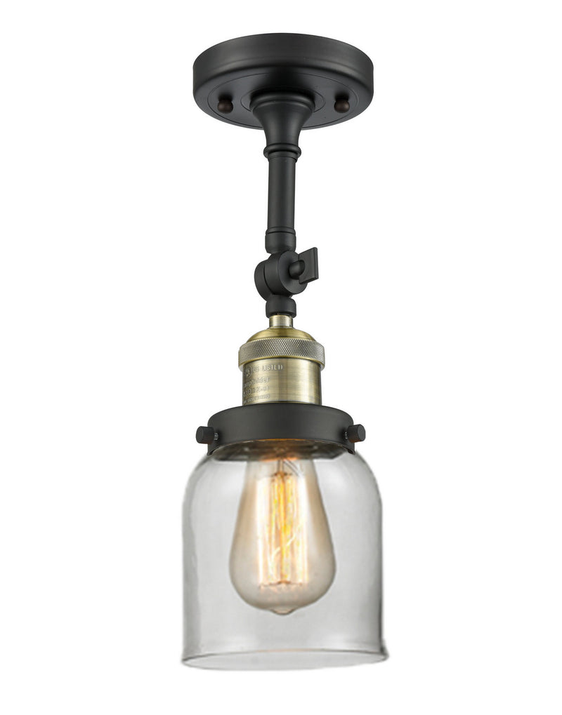 Innovations 201F-BAB-G52-LED LED Semi-Flush Mount, Black Antique Brass