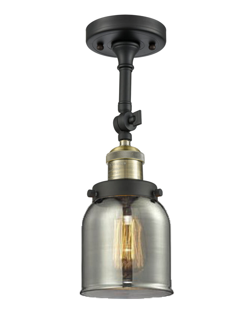 Innovations 201F-BAB-G53-LED LED Semi-Flush Mount, Black Antique Brass